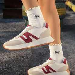 Buty Sportowe damskie 1026-5962-BL593 (12par∕36-41) bordowy