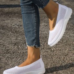 Buty Sportowe Wsuwane damskie 1026-5971-NB738 (12par∕36-41) biały