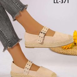 Espadryle damskie 1026-5977-LL371 (12par∕36-41) beżowy