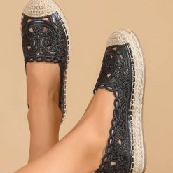 Espadryle damskie 1026-5999-LL353 (12par∕36-41) czarny
