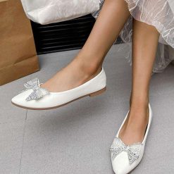 Baleriny damskie 1026-6027-ZA50 (12par∕36-41) biały