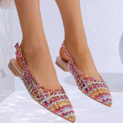 Baleriny damskie 1026-6048-JH382 (12par∕36-41) wielokolorowy