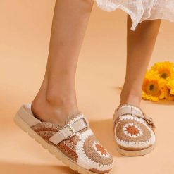 Klapki damskie 1026-6075-JH380 (12par∕36-41) khaki