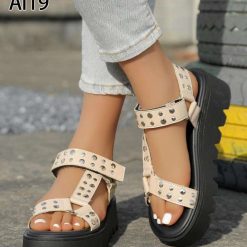 Sandały damskie 1026-6090-AI19 (12par∕36-41) khaki