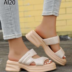 Klapki damskie 1026-6097-AI20 (12par∕36-41) khaki