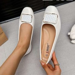 Baleriny damskie 1026-6110-ZA62 (12par∕36-41) biały