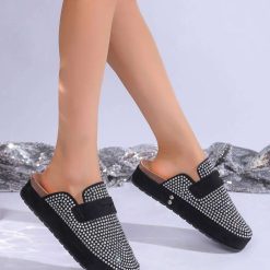Klapki damskie 1026-6157-M398 (12par∕36-41) czarny