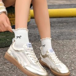 Buty Sportowe damskie 1026-6182-NB720 (12par∕36-41) złoty