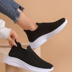 Buty Sportowe Wsuwane damskie 1026-6189-NB729 (12par∕36-41) czarny