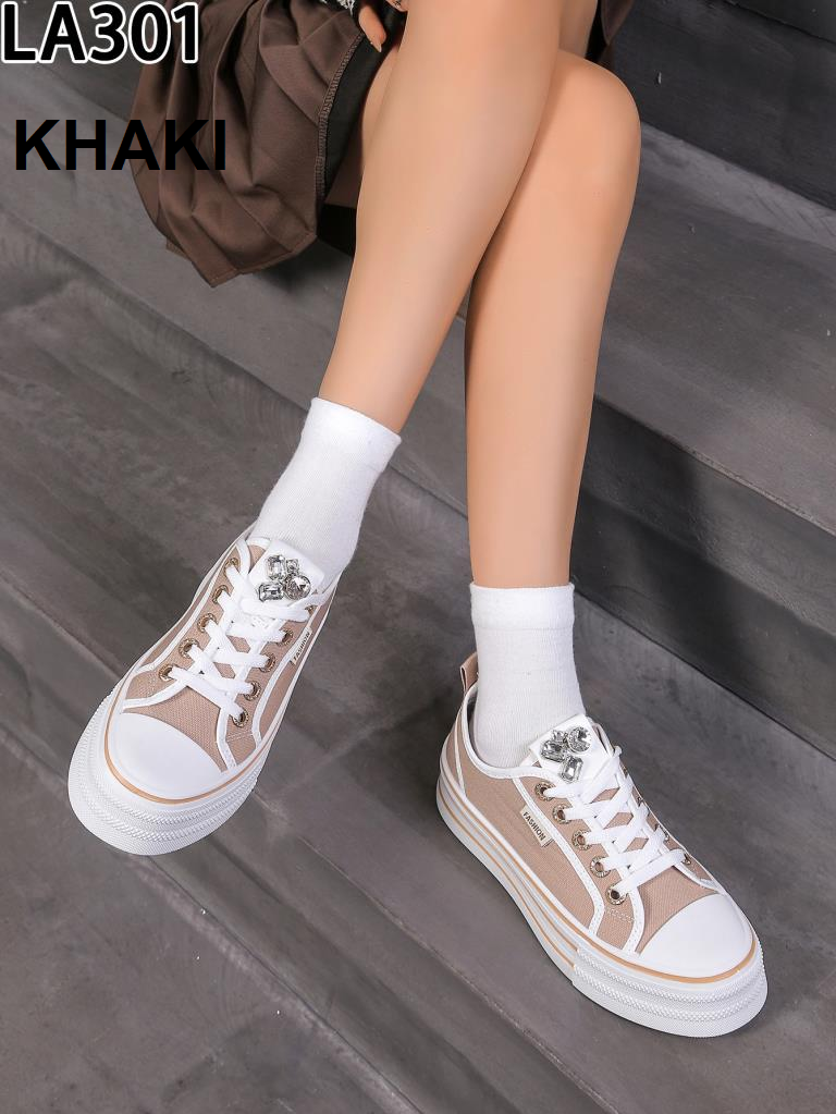 Buty Sportowe damskie 1026-6210-LA301 (12par∕36-41) khaki