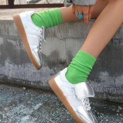 Buty Sportowe damskie 1026-6303-BL588 (12par∕36-41) srebrny