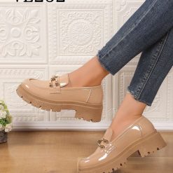 Mokasyny damskie 1026-6372-VL252 (12par∕36-41) khaki