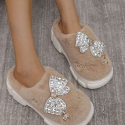 Kapcie damskie 1026-6397-BG187 (12par∕36-41) khaki