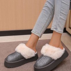 Kapcie damskie 1026-6401-BG183 (12par∕36-41) grafitowy