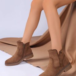 Botki damskie 1026-6418-KE239 (12par∕36-41) khaki
