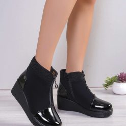 Botki damskie 1026-6424-LH102 (12par∕36-41) czarny