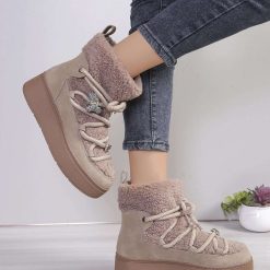 Buty Śniegowe damskie 1026-6428-UK180 (12par∕36-41) khaki