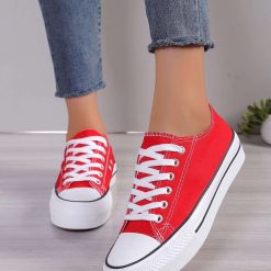 Trampki damskie 1026-6455-BL559 (12par∕36-41) czerwony