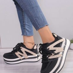 Buty Sportowe damskie 1026-6460-BL556 (12par∕36-41) czarny