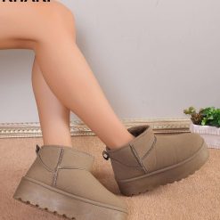 Botki Zimowe EMU damskie 1026-6499-BL531 (12par∕36-41) khaki