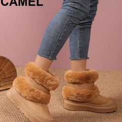 Botki Zimowe EMU damskie 1026-6541-VL237 (12par∕36-41) kamelowy