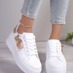 Buty Sportowe damskie 1026-6567-LA288 (12par∕36-41) złoty