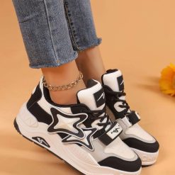 Buty Sportowe damskie 1026-6618-VL246 (12par∕36-41) beżowy-czarny