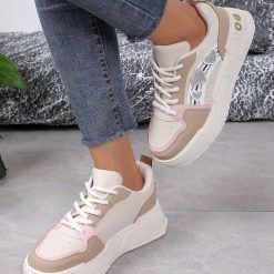 Buty Sportowe damskie 1026-6621-VL248 (12par∕36-41) beżowy-khaki