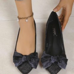 Baleriny damskie 1026-6693-CC231 (12par∕36-41) czarny