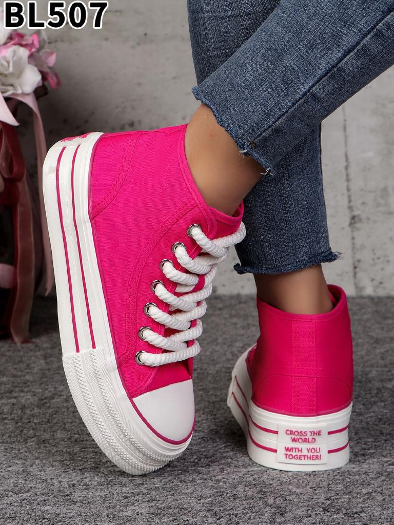 Trampki damskie 1026-6705-BL507 (12par∕36-41) fuksja