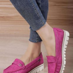 Mokasyny damskie 1026-6712-GS55 (12par∕36-41) fuksja