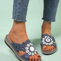 Klapki damskie 1026-6739-HU512P (12par∕36-41) niebieski