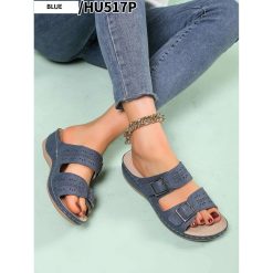 Klapki damskie 1026-6752-HU517P (12par∕36-41) niebieski
