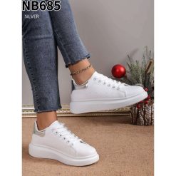 Buty Sportowe damskie 1026-6755-NB685 (12par∕36-41) srebrny