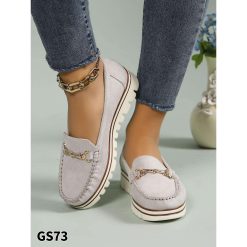 Mokasyny damskie 1026-6760-GS73 (12par∕36-41) szary