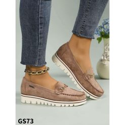 Mokasyny damskie 1026-6761-GS73 (12par∕36-41) khaki