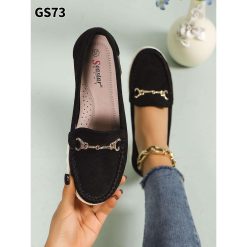 Mokasyny damskie 1026-6764-GS73 (12par∕36-41) czarny
