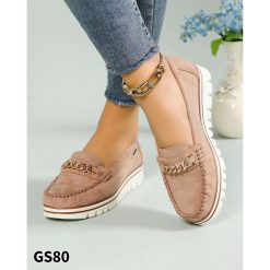 Mokasyny damskie 1026-6774-GS80 (12par∕36-41) khaki