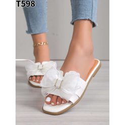 Klapki damskie 1026-6793-T598 (12par∕36-41) biały