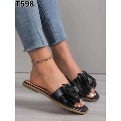 Klapki damskie 1026-6794-T598 (12par∕36-41) czarny