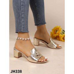 Klapki damskie 1026-6801-JH338 (12par∕36-41) złoty