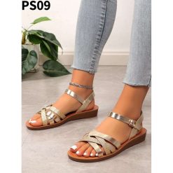 Sandały damskie 1026-6823-PS09 (12par∕36-41) złoty