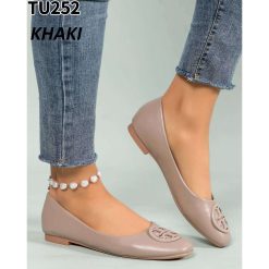 Baleriny damskie 1026-6826-TU252 (12par∕36-41) khaki
