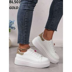 Buty Sportowe damskie 1026-6835-BL501 (12par∕36-41) złoty