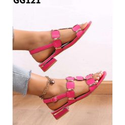 Sandały damskie 1026-6849-GG121 (12par∕36-41) fuksja