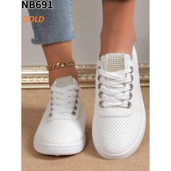 Buty Sportowe damskie 1026-6851-NB691 (12par∕36-41) złoty