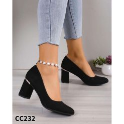 Czółenka damskie 1026-6865-CC232 (12par∕36-41) czarny