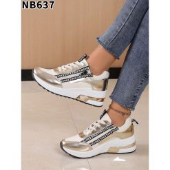 Buty Sportowe damskie 1026-6868-NB637 (12par∕36-41) złoty