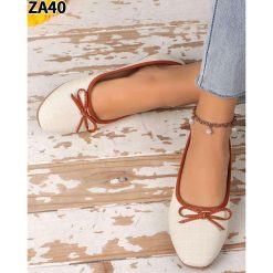 Baleriny damskie 1026-6871-ZA40 (12par∕36-41) beżowy