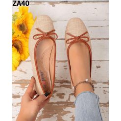 Baleriny damskie 1026-6874-ZA40 (12par∕36-41) khaki